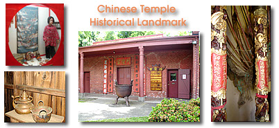 Photos from the Historical chinese temple in Oroville California. Old artifacts, chinese clothing and garden.
